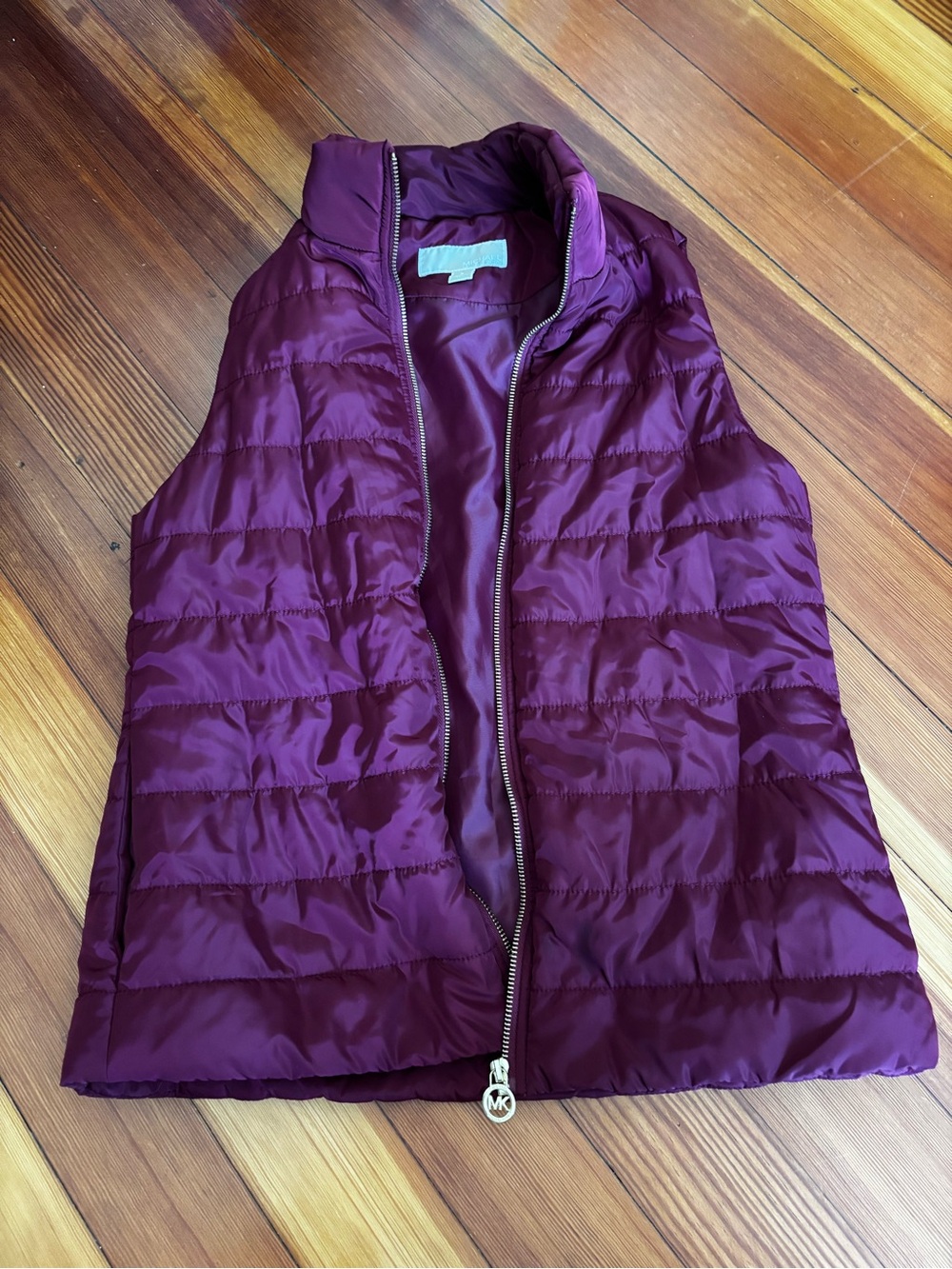 Michael Kors Women's Quilted Plum Puffer Vest
